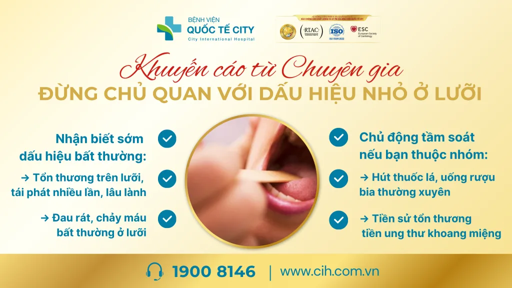 Ung thư lưỡi bắt đầu từ dấu hiệu nhỏ