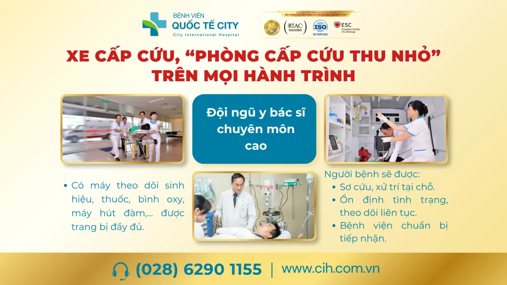 Xe cấp cứu - “Phòng cấp cứu thu nhỏ” trên mọi hành trình