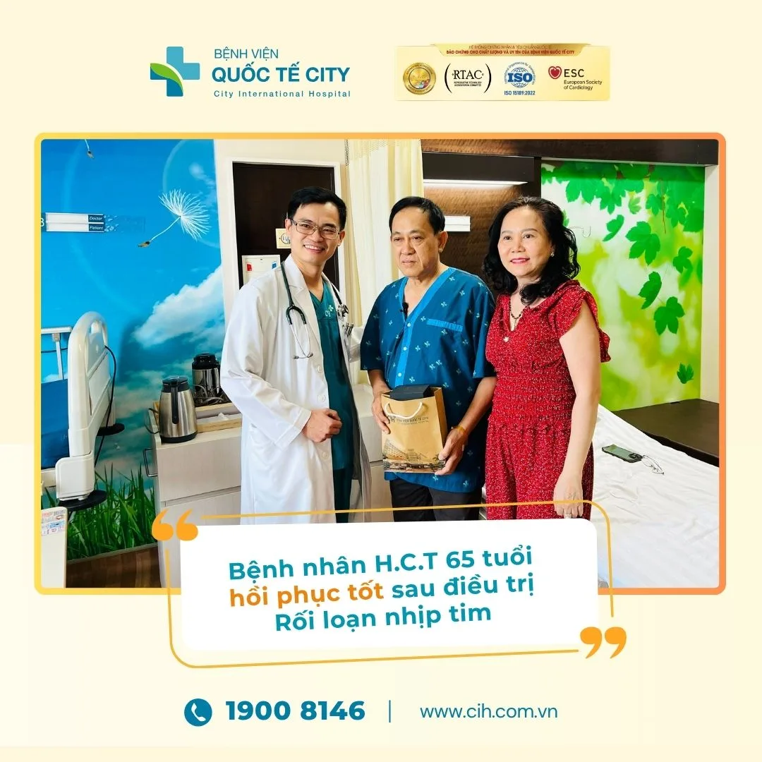Bệnh nhân H.C.T điều trị Rối loạn nhịp tim thành công