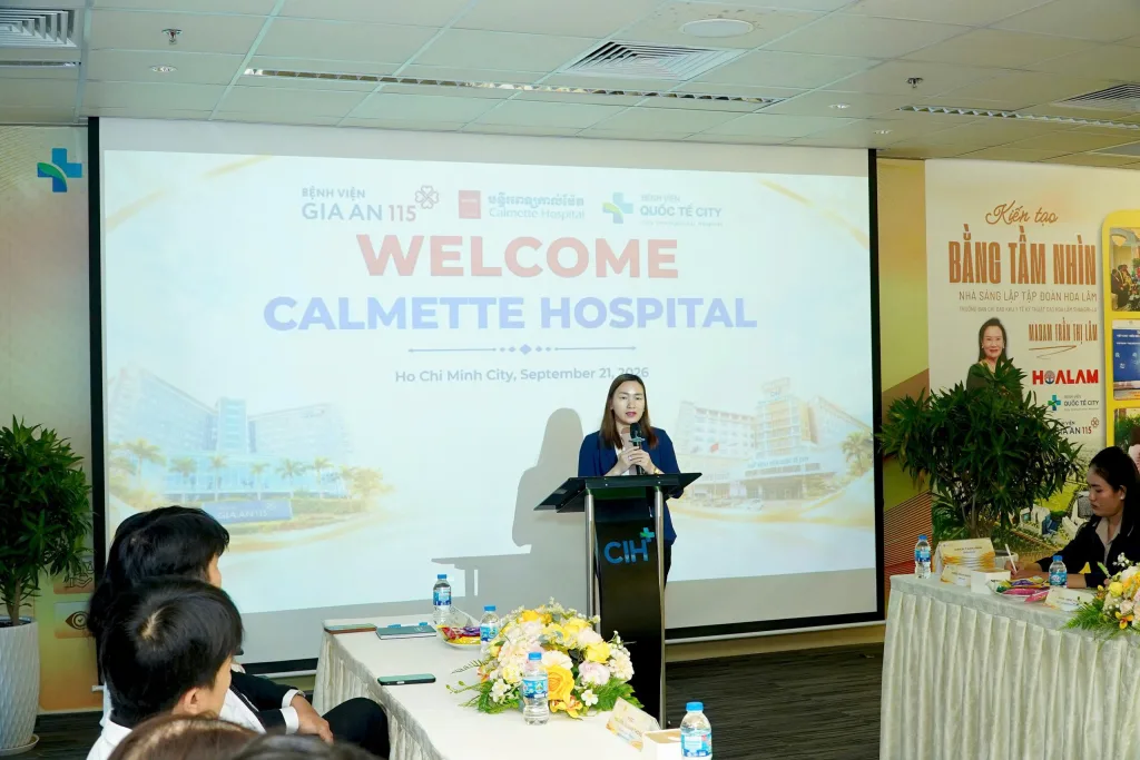 BS. Ly Chhivieng - Phó Trưởng khoa Hỗ trợ sinh sản (IVF), đại diện Bệnh viện Calmette chia sẻ.