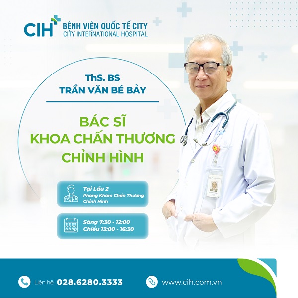 Lịch khám bệnh của Thạc sĩ Bác sĩ Trần Văn Bé Bảy 