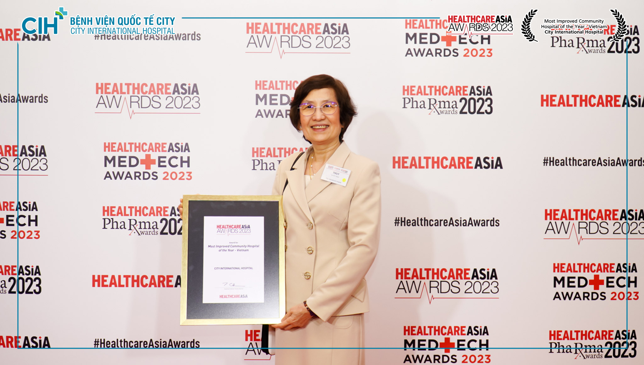 Hai Bệnh viện đa khoa tư nhân đầu tiên tại Việt Nam nhận được giải Healthcare Asia Award 2023