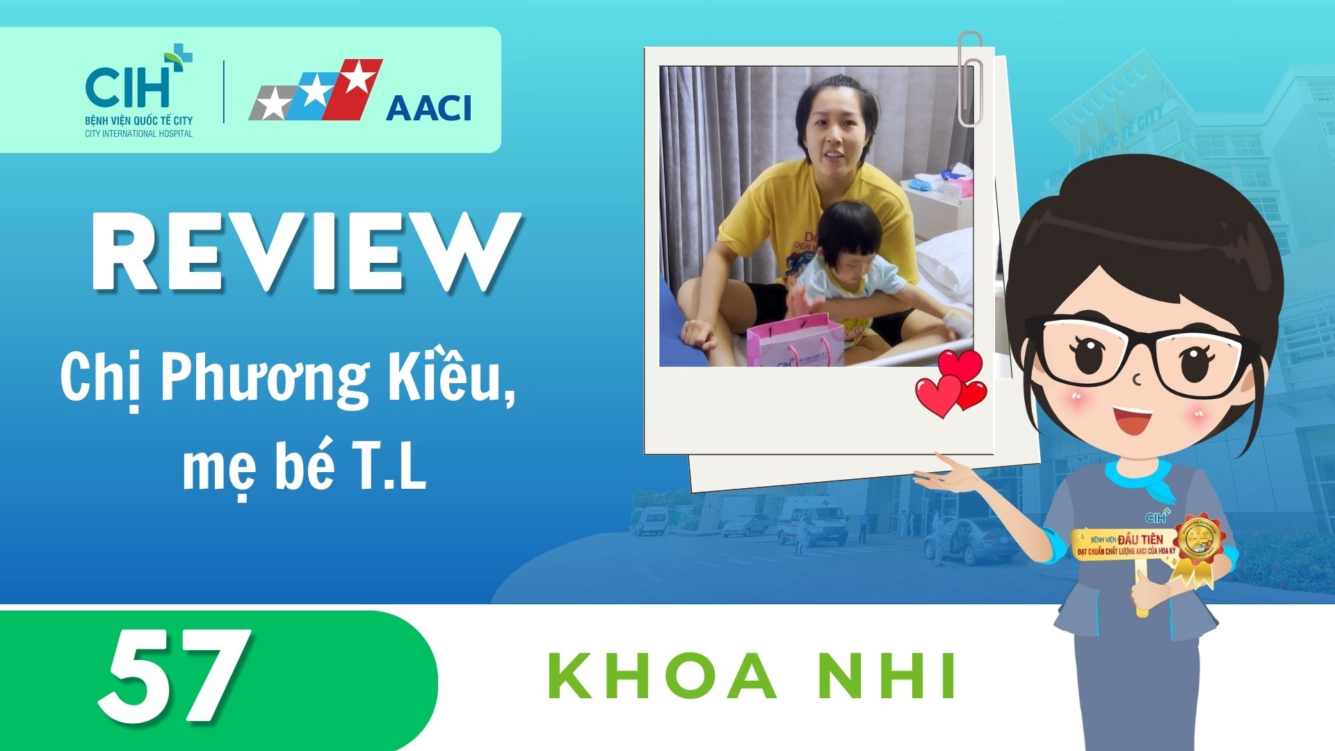 Chị Phương Kiều, mẹ bé T.L gửi lời cảm ơn bác sĩ Nguyễn Bạch Huệ và Khoa Nhi