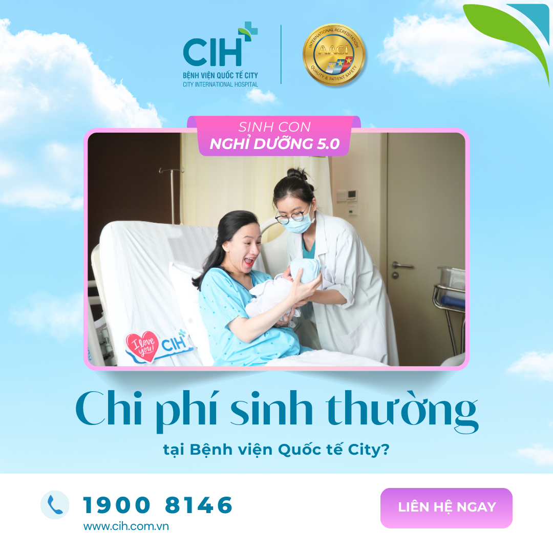 Chi phí sinh thường tại Bệnh viện Quốc tế City?